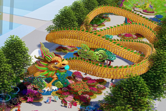 Xuân Giáp Thìn 2024, rồng dài 100m sẽ xuất hiện tại Đường hoa Nguyễn Huệ