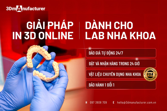 3Dmanufacturer: Nền tảng in 3D online đầu tiên và duy nhất trong lĩnh vực nha khoa tại Việt Nam