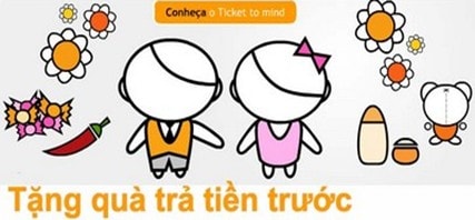 Tặng quà trả tiền trước