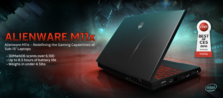 Alienware M11X chính thức được chào hàng, giá bán từ 799 USD