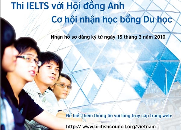 Học bổng British Council IELTS dành cho học sinh Phổ thông Trung học tại VN
