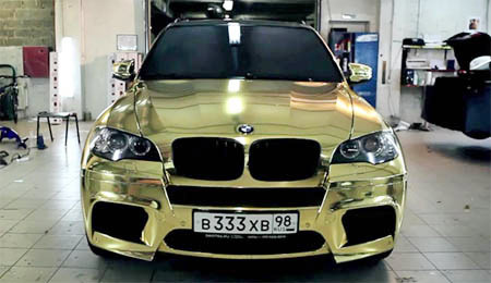 BMW X5 M mạ vàng ở Nga