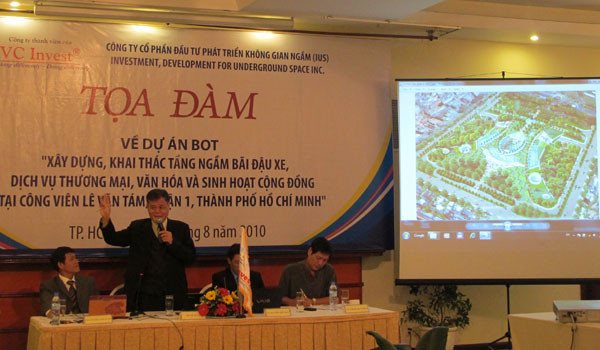 Dự án BOT bãi giữ xe ngầm dưới công viên Lê Văn Tám