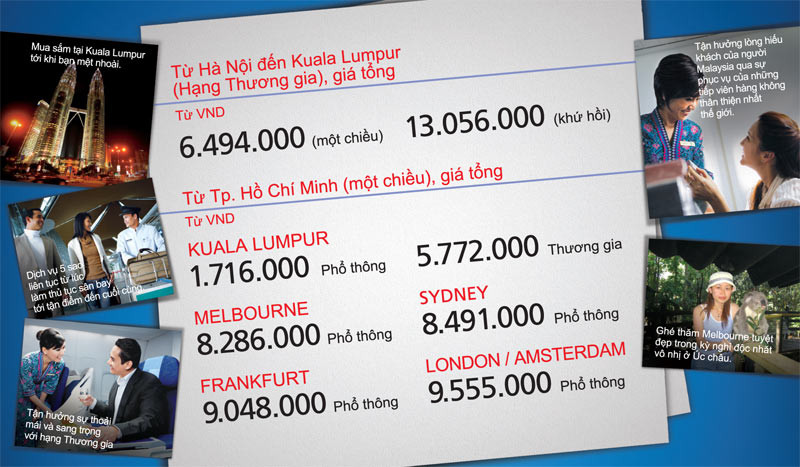 Tuần khuyến mãi toàn cầu Global Sales của Malaysia Airlines