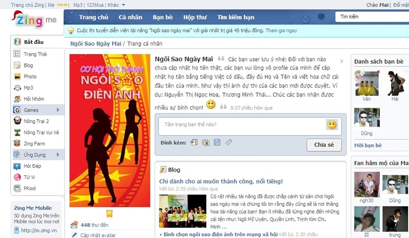 Cơ hội thành Sao tại cuộc thi Ngôi sao ngày mai 2010