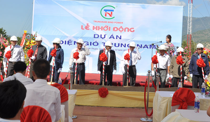 Dự án phong điện - Ninh Thuận khởi công