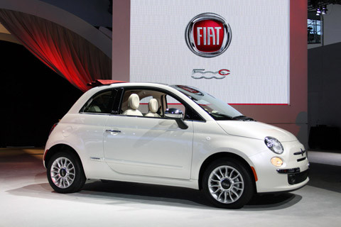 Fiat 500C 2012 mui mềm tại triển lãm New York
