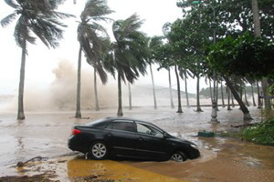 Bão số 3 đã suy yếu thành áp thấp nhiệt đới