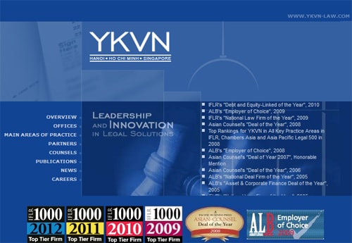 YKVN đạt danh hiệu “Công ty Luật Quốc gia của năm”