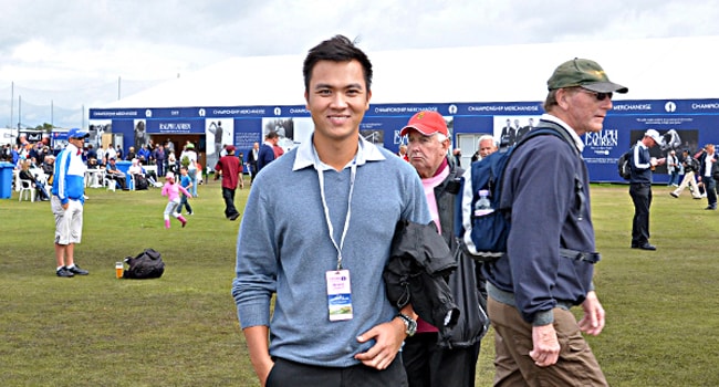 Golfer Việt dự khán Giải Mở rộng Anh quốc