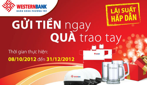 “Gửi tiền ngay – Quà trao tay” với Westernbank