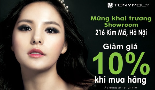 TonyMoly khai trương cửa hàng mới nhân ngày 20/10 
