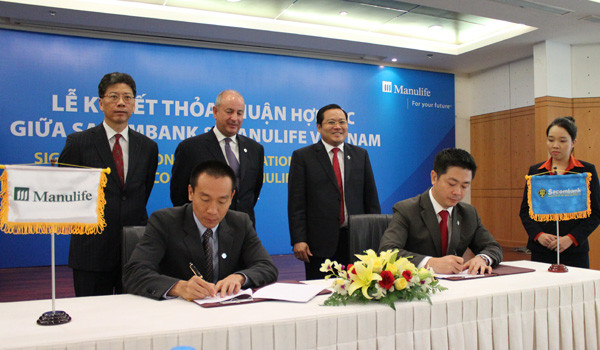 Sacombank hợp tác với Manulife Việt Nam