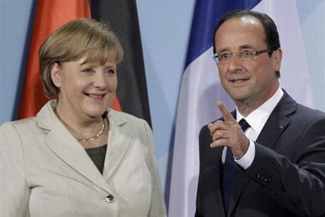 Khủng hoảng khu vực đồng euro đe dọa Pháp và Đức