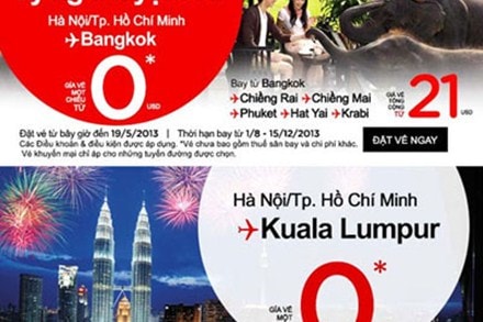 Cuộc đua chưa có hồi kết của vé máy bay 0 đồng