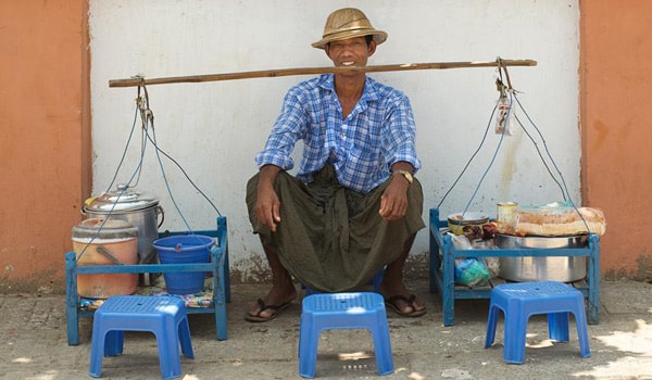 Những món ăn đường phố ở Myanmar