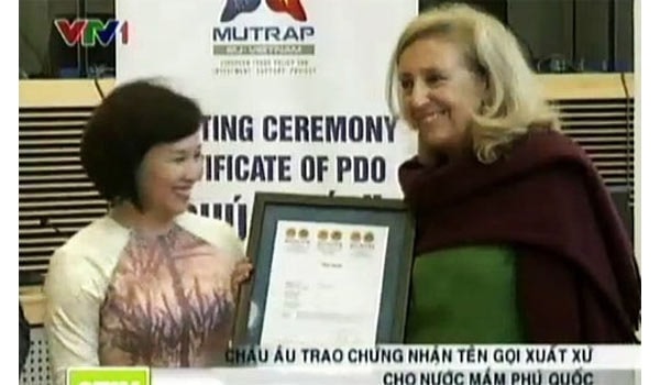 Nước mắm Phú Quốc được bảo hộ độc quyền tại châu Âu