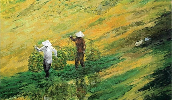 “Sắc màu quê hương” của Hoàng Định