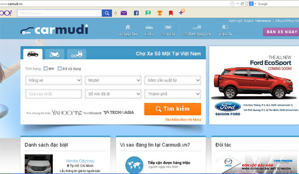 Ra mắt chợ xe online tại Việt Nam