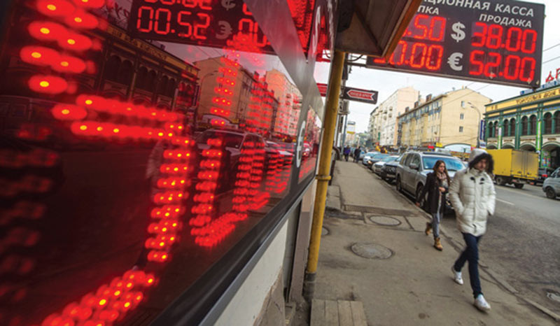Kinh tế Nga lao đao do bất ổn Ukraine