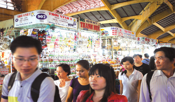 Dấu ấn văn hóa bên trong chợ Bến Thành