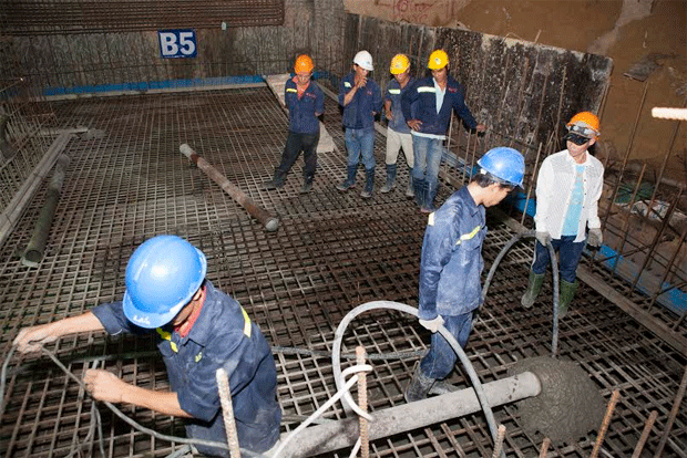 Dự án Léman hoàn thành đổ sàn tầng hầm B5