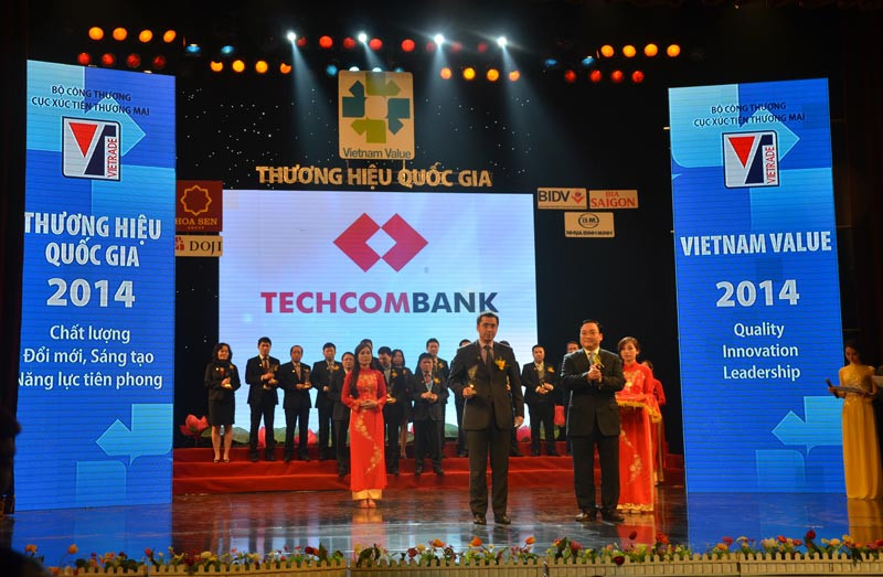 Techcombank nhận danh hiệu thương hiệu quốc gia lần 3