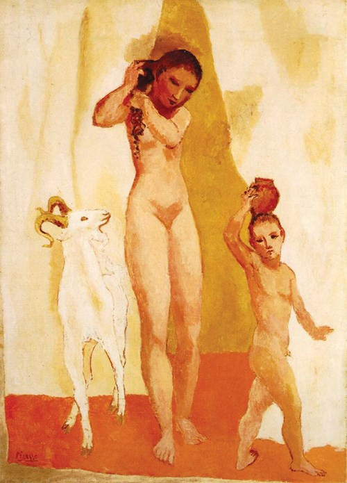 Thiếu nữ và dê - Tranh Picasso thời kỳ Hồng 1906 doanhnhansaigon