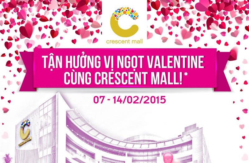 Tận hưởng vị ngọt Valentine cùng Crescent Mall