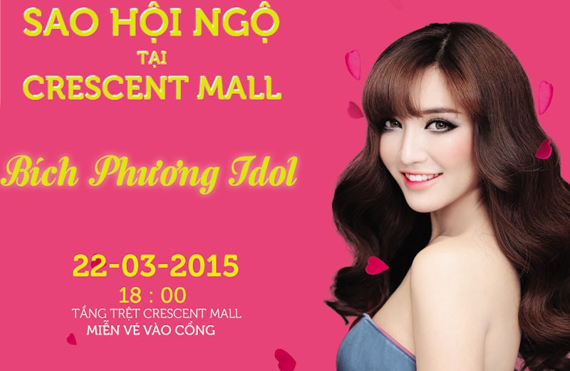 Mini liveshow của Bích Phương tại Crescent Mall