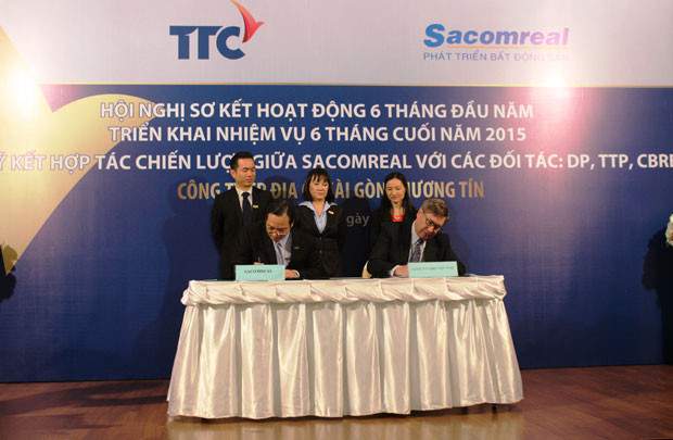 Sacomreal ký hợp tác chiến lược với nhiều đối tác