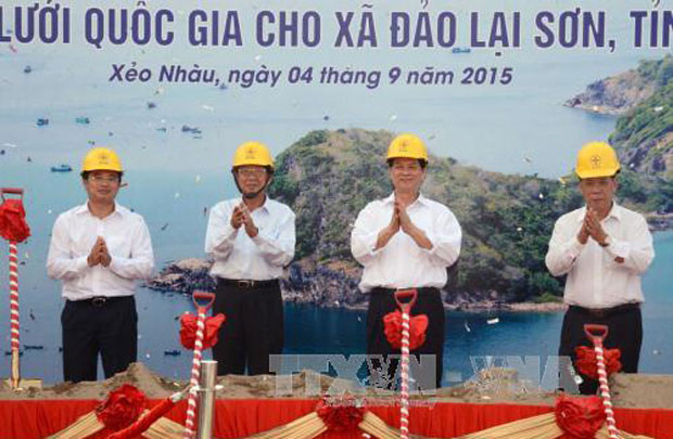 Khởi công dự án Cấp điện lưới quốc gia cho xã đảo Lại Sơn, Kiên Giang