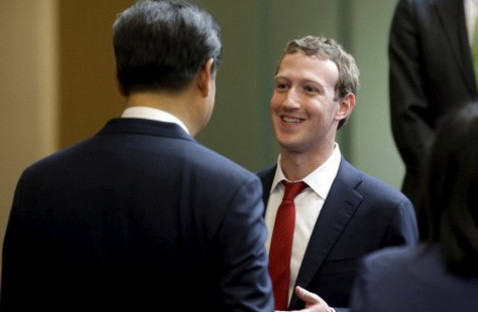 Ông chủ Facebook bị chỉ trích vì quá thân thiện với Tập Cận Bình
