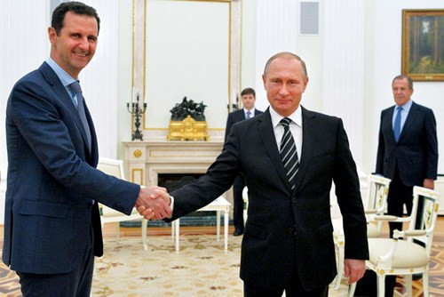 Tổng thống Nga đã đón tiếp trọng thể Tổng thống Syria Assad doanhnhansaigon