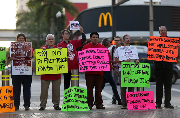 TPP vấp phải sự phản đối của hàng trăm nhà hoạt động tại Mỹ