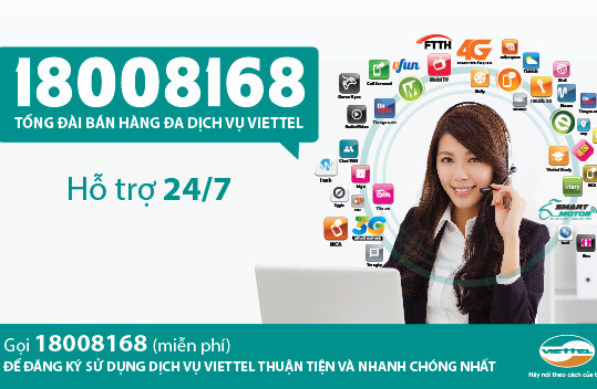 Viettel ra mắt tổng đài bán hàng đa dịch vụ 18008168