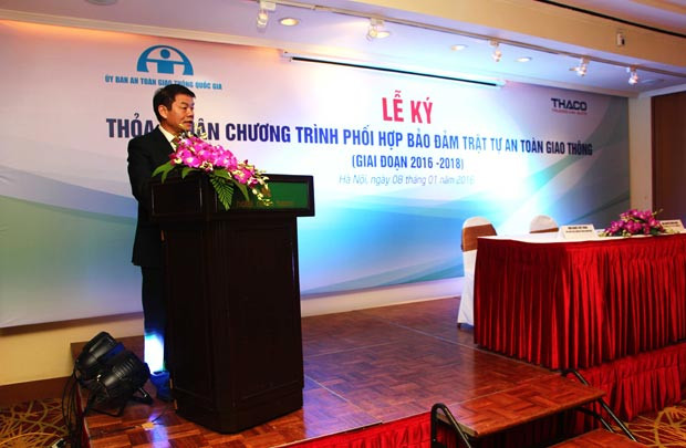 Thaco ký kết với Ủy ban An toàn Giao thông Quốc gia