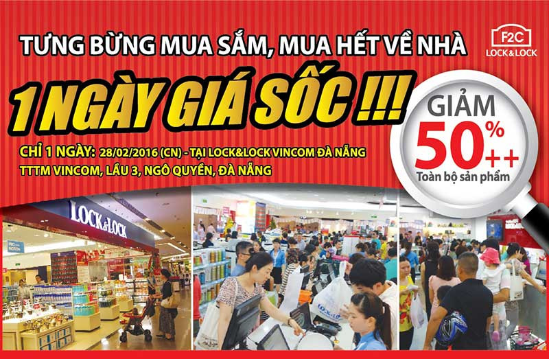 Lock&Lock giảm giá 50% một ngày duy nhất tại Đà Nẵng