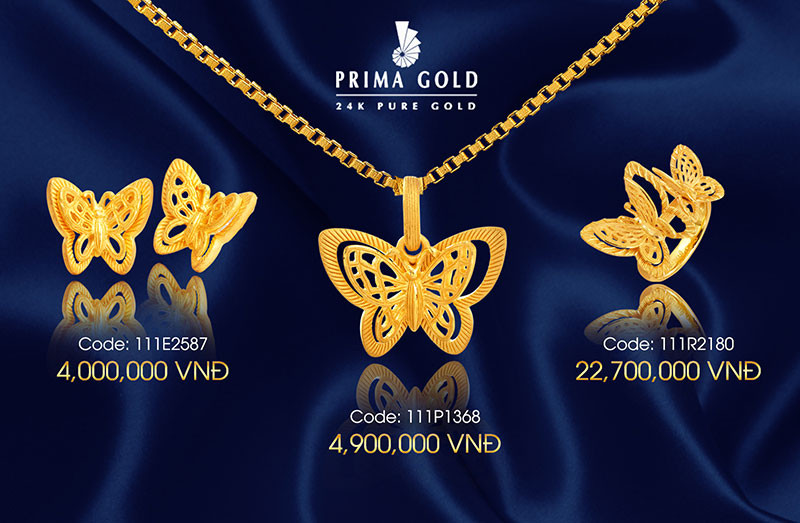 Prima Gold ưu đãi 8/3 nhân ra mắt bộ sưu tập “Cánh bướm