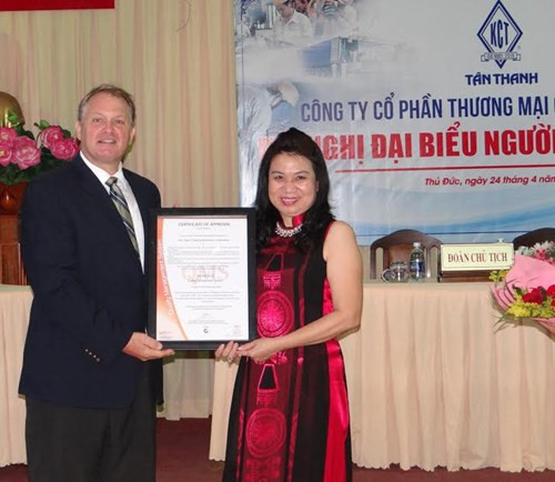 Công ty Tân Thanh nhận chứng chỉ ISO 9001:2015 doanhnhansaigon