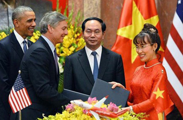 [Photo] Dấu ấn Vietjet trong chuyến thăm Việt Nam của Tổng thống Mỹ Barack Obama