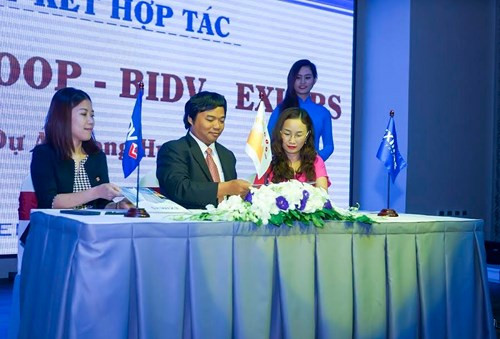 Lễ ký kết hợp tác giữa DonaCoop, EXIMRS và BIDV thực hiện dự án KĐT Long Hưng doanhnhansaigon