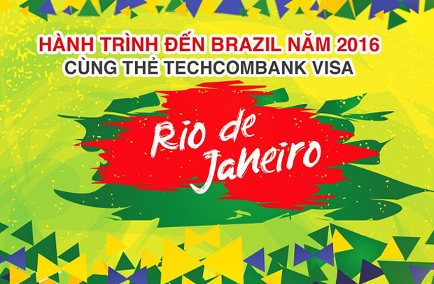 Chủ thẻ Techcombank trúng vé đến Brazil xem Olympic 2016