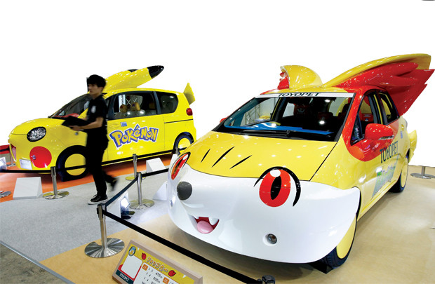 Kết hợp ngộ nghĩnh giữa Pokemon và ô tô