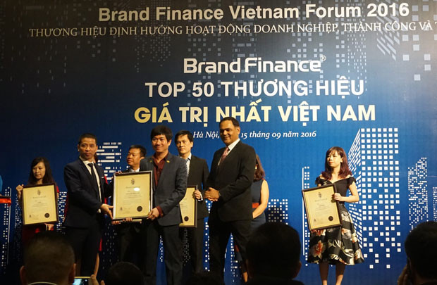 Vinacafé Biên Hòa lọt top 50 thương hiệu giá trị nhất Việt Nam