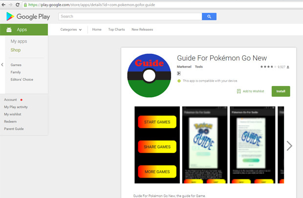 Phát hiện ứng dụng giả dạng Pokemon Go trên Google Play
