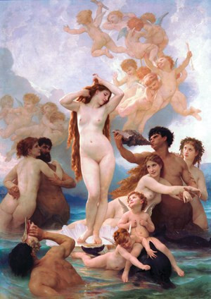 Thần vệ nữ ra đời – tranh của William Adolphe Bouguereau