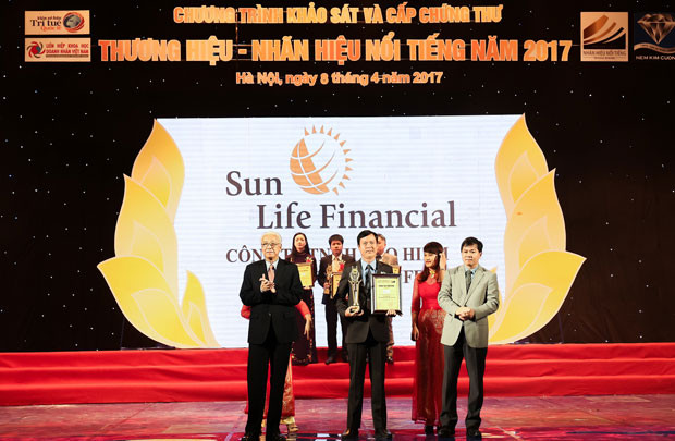 Sun Life Việt Nam lọt top 10 Thương hiệu – Nhãn hiệu nổi tiếng 2017