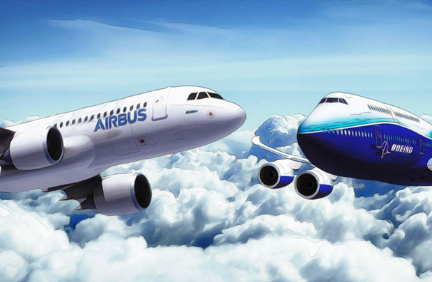 Airbus đối đầu với Boeing trong 
