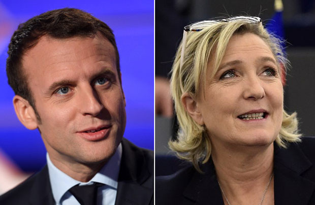Bầu cử tổng thống Pháp: Ông Macron và bà Le Pen chiến thắng vòng 1